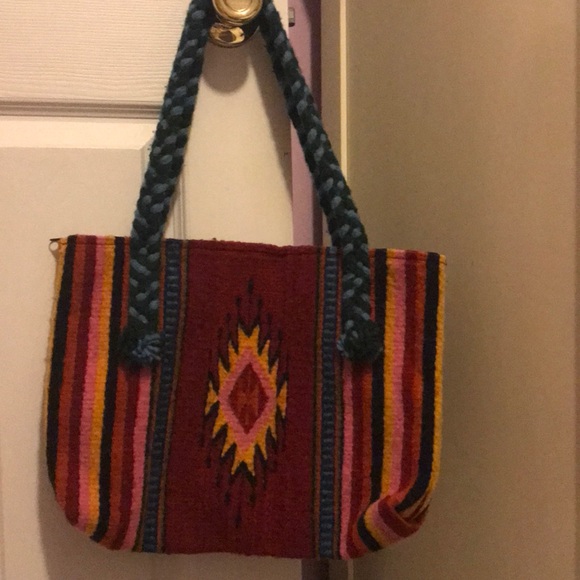 Handbags - Unique handmade Tribal print fabric hand bag